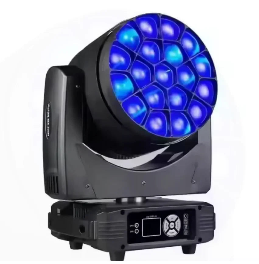 Super Lighting Original New Design 19x40W LED Concentrator Moving Head Light for Disco, Party, Club and DJ Stages