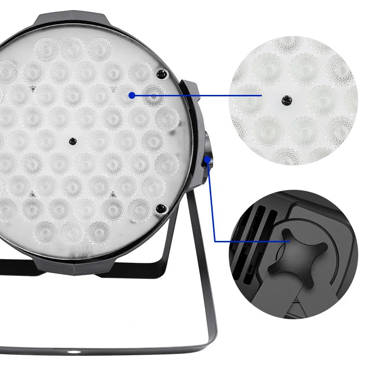 Super Lighting Big Dipper LP001 Party DMX512 Par Lighting 54 * 3W RGBW Voice Control Professional Stage Light Emitting Diode Light