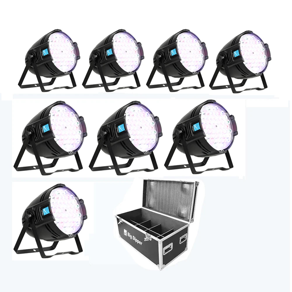 Super Lighting Big Dipper LP001 Party DMX512 Par Lighting 54 * 3W RGBW Voice Control Professional Stage Light Emitting Diode Light